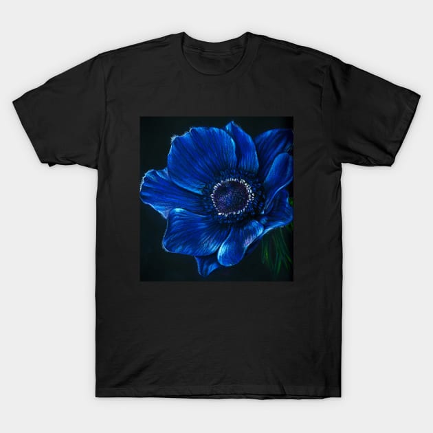 Blue Anemone T-Shirt by Eara3